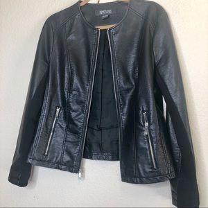 Faux Leather Moto Jacket | Kenneth Cole Reaction